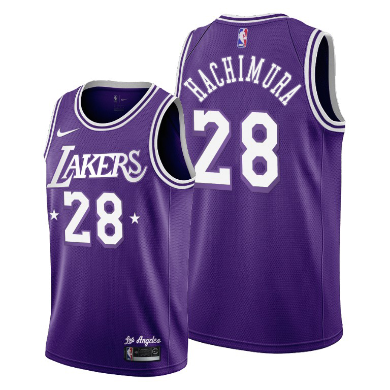 Wholesale Lakers #28 Rui Hachimura Gold Men’s 2021-22 NBA 75th ...