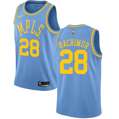 Lakers #28 Rui Hachimura Royal Blue NBA Swingman Hardwood Classics ...