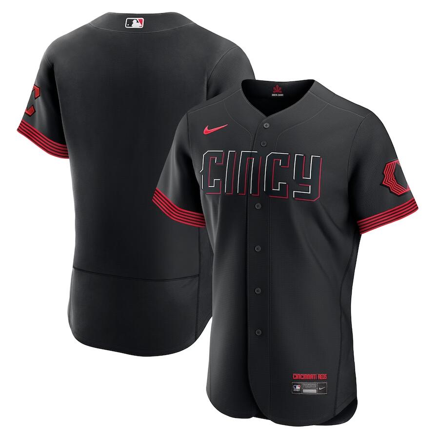 Cincinnati Reds Blank Men’s Black 2023 City Connect Authentic Player ...