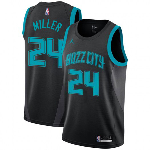 Hornets #24 Brandon Miller Black Women’s NBA Jordan Swingman City ...